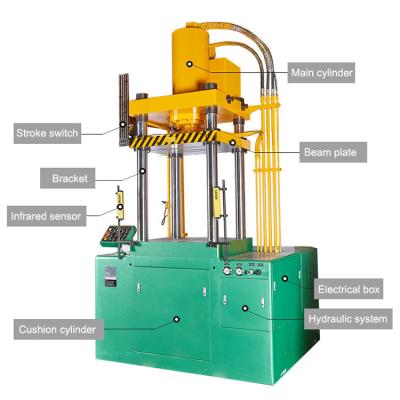 China 4 Säulen-hydraulische Presse-Maschine für die Edelstahl-Topf-Kochgeschirr-Herstellung zu verkaufen