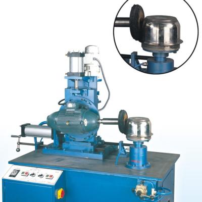 China Factory price Semi Auto Edge Polishing Machine For Metal Ware Cookware Kitchen Ware Edge Polisher for sale