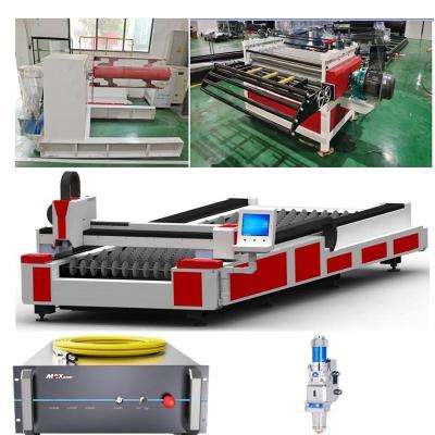 Cina Sistema di controllo intelligente macchina di taglio laser a bobina di metallo in acciaio inossidabile completamente automatica multifunzionale in vendita