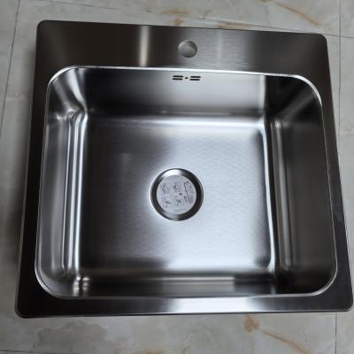 China Escovado Nano revestido de aço inoxidável 304 Sink submontado de aço inoxidável Sink duplo bacia grandes panelas máquina de lavatório de cozinha à venda