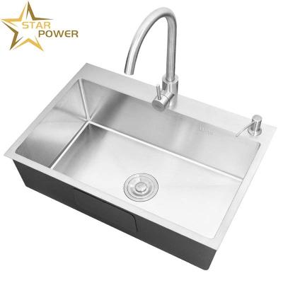 China Customizable Multi-Gauge Ruggedized Stainless Steel Hand Sink For The Kitchen for sale