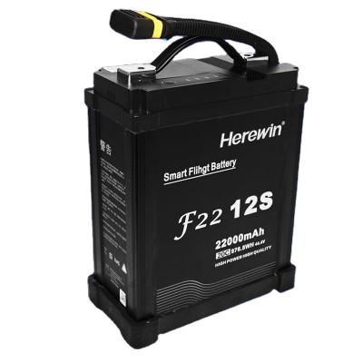 China Hot Sale Drone Herewin Battery Pack AS150U Smart Plug Drone Batter 22000mAh 44.4V 20C 12S1P Lipo for sale