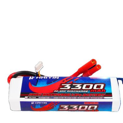 China Toys High Discharge Rate 50C 4S 14.8V 3300mAh Lipo FPV RC Helicopter Drone Battery for sale