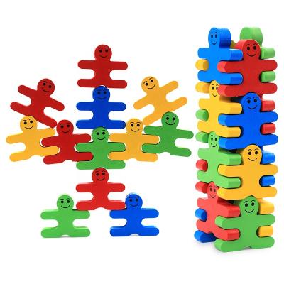 China Toy Educational Cartoon Balance Thug Wooden Creative Blocks Toys Building Block Toys For Children for sale