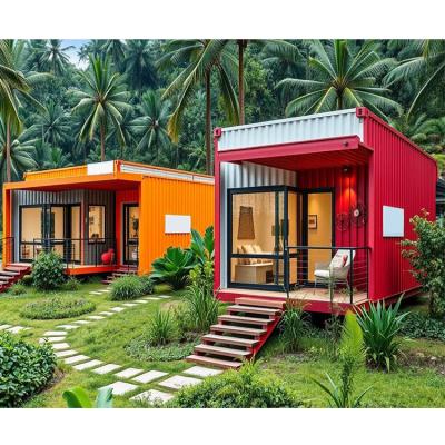 China Flat Pack Steel 20ft 40ft Container House Prefab Modular Container Homes Para Espaços Pequenos à venda