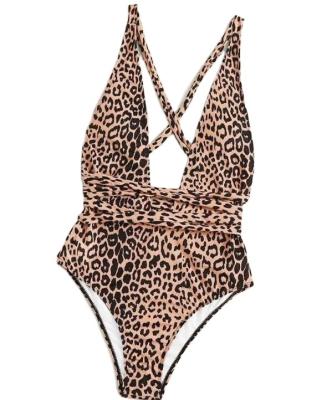 China Bikini 2020 Fashion Design Leopard Skin Breathable All Over Print Pattern Swimwear Plus Size Swimwear for sale