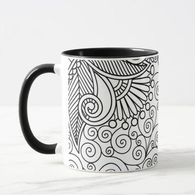 China Sustainable Ware Personalized Eco Friendly Personalized Large Ceramic Drinkware Coffee Mugs With Handle for sale