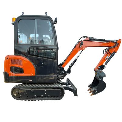 China Stores Mini Small Micro Crawler Bagger Digger Excavators Machine 2t 0.8T 1.8 Ton Mini Building Material Excavator for sale