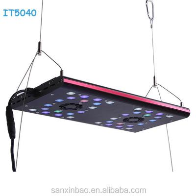 China IT5040 New Model 6 Channels Aquarium Lighting Full Aluminum Housing , Led Aquarium Light 100 Gallon 40*21.5*3cm for sale