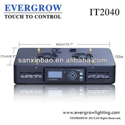 China 120W Led Aquarium Light Manufacturer EVERGROW Full Spectrum Led Lights For Coral Reef IT2040 400x212x70mm for sale