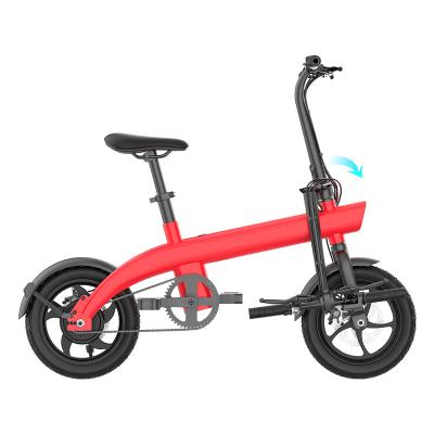 China Customizable Poling Folding ebike 36V 250W 5.2AH Battery Aluminum Alloy Folding City Electric Bike Road Adult Electric Bicycle for sale