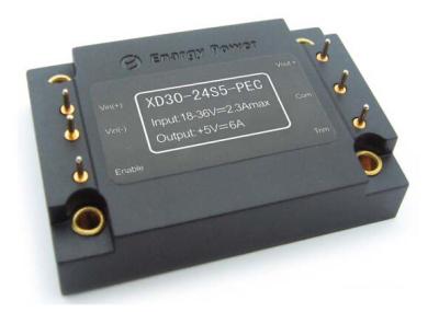 China 30W DC-DC Converters module , 24 volt to 5 volt dc to dc converter XD30-24S5-PEC for sale