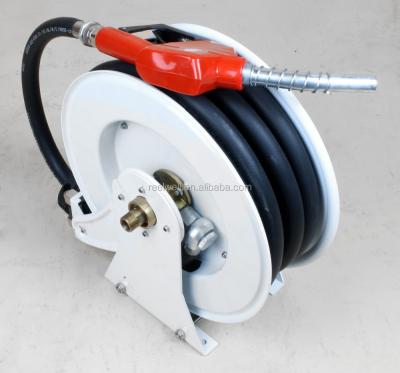 China Double layer adjustable 1 inch hose reel install with spout and hose for sale