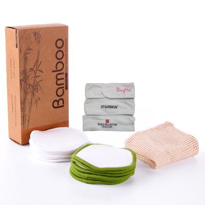 China 100% Cotton 100% Organic Bamboo Fiber Makeup Remover Reusable Bamboo Headband for sale