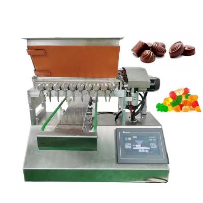 China food & Hard Beverage Factory Lab Confectionery Lollipop Candy Forming Machine Jelly Sugar Free Gummy Candy Soft Depositor for sale