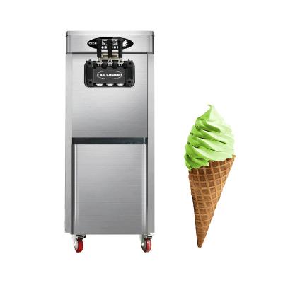 China Snack Factory Hot Sale 3 Flavors Serve Ice Cream Machine Home Automatic Soft Ice Cream Machine for sale