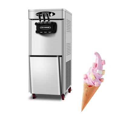 China Snack Factory Stainless Steel Serving Economical Tabletop Automatic Soft Ice Cream Maker Machine for sale