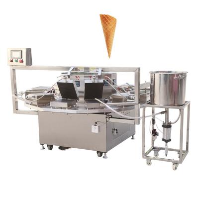 China Semi Automatic Sugar Cone Making Machine Pizzelle Maker Pancake Ice Cream Cone Production Line For Sale for sale