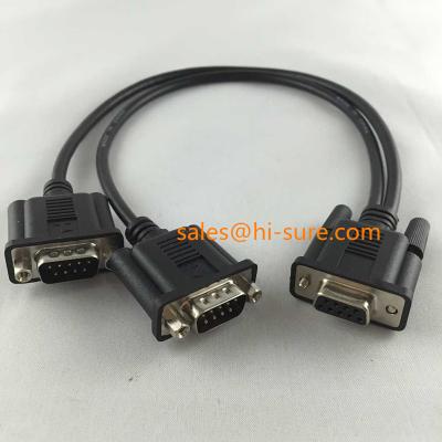 China ALL communication equipment db9 rs232 male to female serial cable Y slot cable for sale