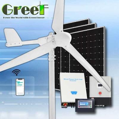 中国 2KW Mini On/Off-grid Solar Hybrid Wind Generator Turbine For Home Electricity 販売のため