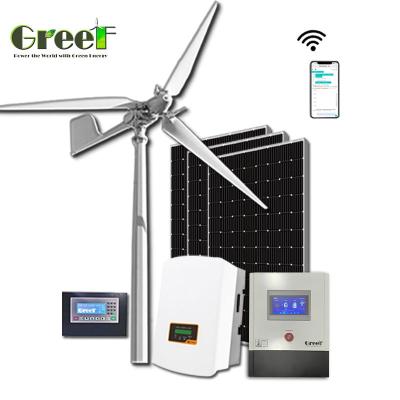 China 5KW Roof Mounted Pitch Control Wind Turbine With Off Grid / On Grid System for sale