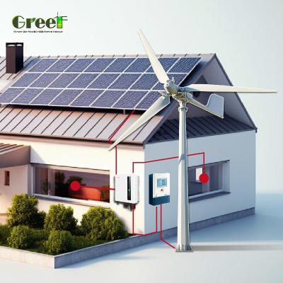 Chine Système solaire hybride à 98% avec une puissance nominale de sortie de 8 kW à 10 kW et une tension de sortie de 110/220 V à vendre