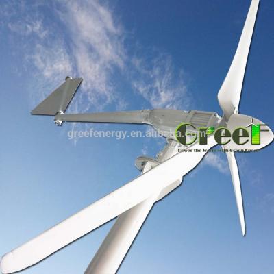 China High Efficiency Three Phase Grid Tied Solar Hybrid System Eolic Wind Generator 2KW for sale