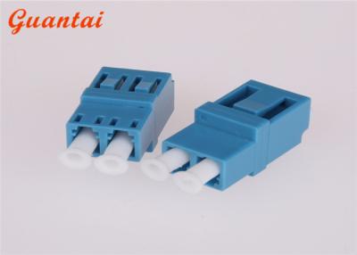 China 2 Port Dual LC PC Fiber Optic Adapters Durability Over 1000 Times Eco Friendly for sale