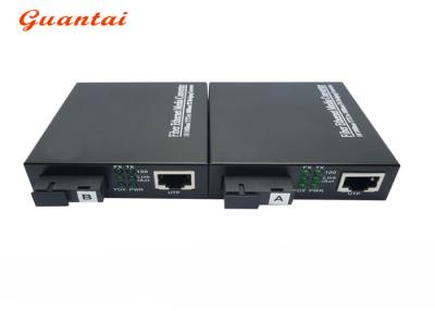 China Single Mode SC 20km Fiber Media Converter Easy Upgraded Supports Flow Control for sale