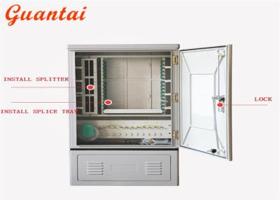 China FTTH Splice Fiber Optic Distribution Cabinet 144 288 Ports SMC Material for sale