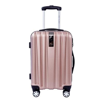 China Popular Cheap ABS Business 8*360 Spinner Rolls Aliminum 100%ABS Suitcase Luggage for sale