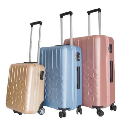 China ABS High Capacity Hard Case Trolley TSA Lock Bag ABS Vintage Women Scooter Luggage Suitcase for sale