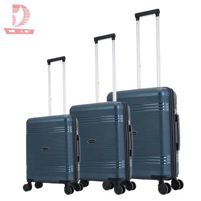 China PP Travel Practical 20 24 28 Inch Spinner 8*360 Wheels Bags 3pcs Bags 3pcs Luggage Sets 28 Inch for sale