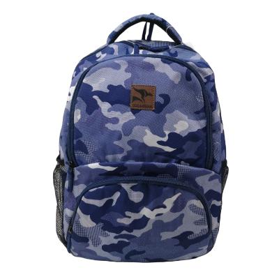 China School Backpack New Style Polyester Printing Blue Camouflage School Bags Sports Bag Outdoor Rucksack For Men for sale