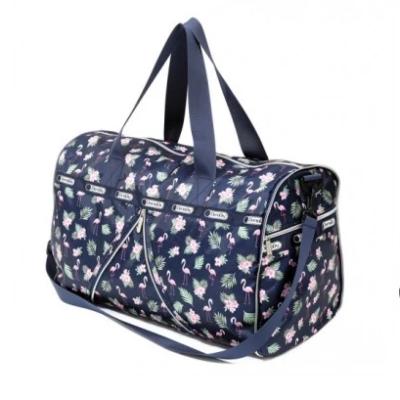 China Fashion Wholesale Custom Flower Pattern Large Travel Women Duffel Bag With Handle for sale