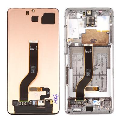 China For galaxy S20+ 5G frame s20 fe g780 lcd touch screen amoled display for samsung sam ultra full set s20fe galaxy g988f with for sale