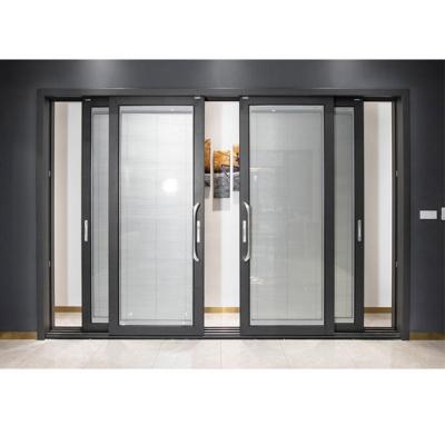 China Alucasa Aluminum Alloy Kitchen Waterproof Soundproof Sliding Glass Doors For Cheap Sale for sale