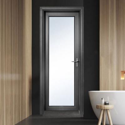 China Alucasa Waterproof Bathroom Straight Doors Opening Swing Aluminum Kitchen Door for sale