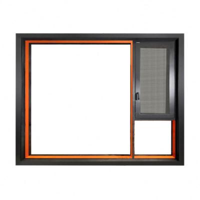 China Folding Large Screen Alucasa Aluminum Lock Thermal Break Window Double Glazed OEM Windows for sale