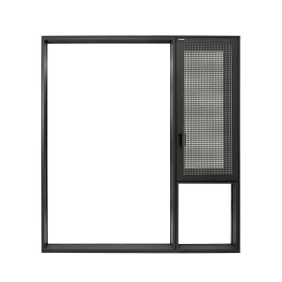 China Glass Folding Screen Alucasa Impact Molding Swing Out Aluminum Casement Door Window for sale