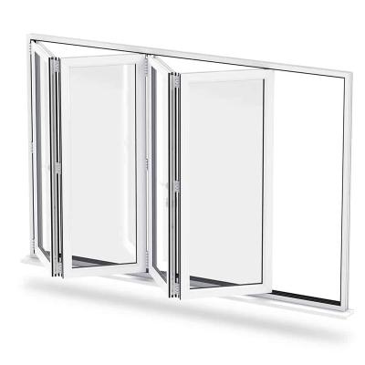 China Folding Screen Australia Standard Aluminum Folding Windows Window Vertical Fold for sale