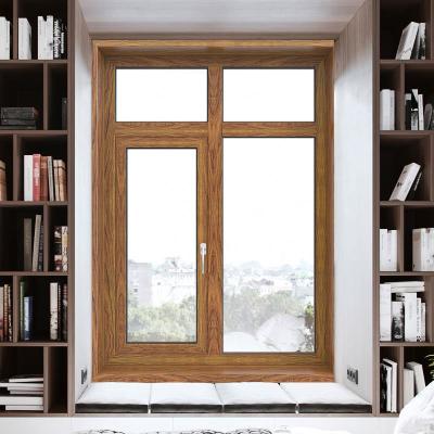 China Folding Aluminum Screen Alucasa Double Glazed Storm Black Aluminum Casement Windows for sale