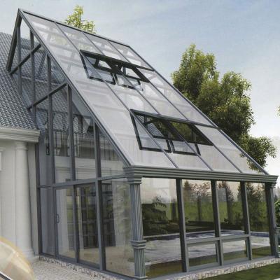 China Modern Aluminum Sunrooms Solarium Sunroom 4 Season Ceiling Alucasa Glass Bedroom for sale