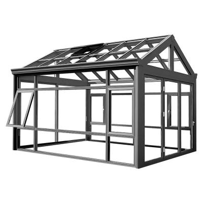 China Modern Alucasa Roofing Awnings Tempered Glass Aluminum Sunrooms for sale