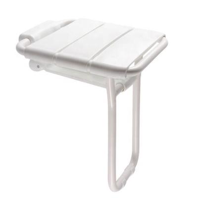 China Modern Foldable White Corner Bathroom Shower Bench Plastic Shower Seat for sale