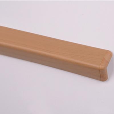 China New Plastic Corner Guard Modern Wooden Color Hospital Rails For Wall for sale