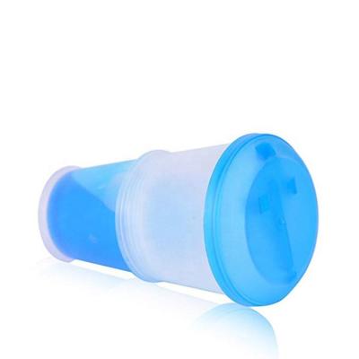 China PP Shipping And Handling - 4241 Plastic Yogurt Cups 2 In 1 Container Spoon Grain To Cup for sale