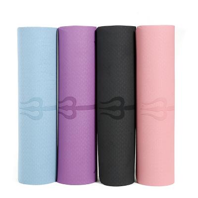 China Eco-Friendly Yoga Exercises Competitive Price Private Label Yoga Mat 6mm Non-Slip Yoga Mat for sale