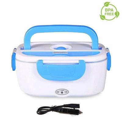 China Sustainable Single Layer Electric 1.05L Heating Insulated Bento Stainless Steel Lunch Box For Car Use for sale