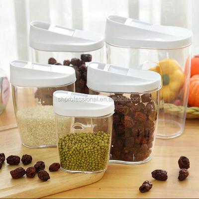 China Microwavable Easy Pour Food Storage Container, Cereal Keeper, Fridge Storage Box for sale